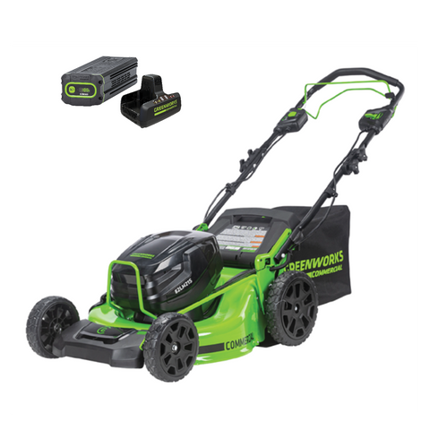 82V 21" Brushless Push Mower w/ 5.0Ah Battery and Dual Port Charger