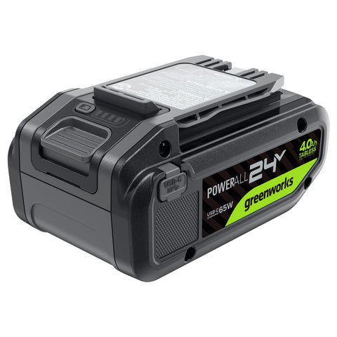 24V 4.0Ah Tabless Battery with Bi-Directional USB-C Port