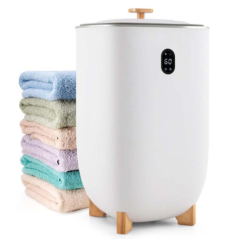 35L Large Towel Warmer Bucket with Dryer, PTC Air Heater, Timer & Auto Shut Off for Oversized Towels, Bathrobes & Blankets