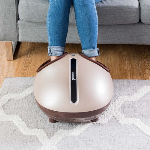 Electric Heated Foot Massager, Shiatsu Deep Kneading Plantar Feet Massage Machine for Pain Foot Muscle Relief with Auto-Off Timer