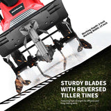 Electric Tiller, Corded Power Cultivator with Foldable Handle, 9" Tilling Depth, 4/6 Tines, Garden Rototiller Tool for Lawn Soil Digging