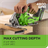 24V Brushless 1/2" 310 in/lbs Drill / Driver and 6.5" Circular Saw Combo Kit w/ (2) 2.0Ah Batteries and Charger