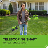 40V 13" Cordless Battery String Trimmer / Edger w/ 20PC Blades, (1)2.0Ah Battery and (1)2A Charger