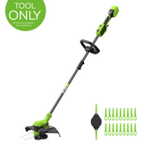 24V 13" Cordless Battery String Trimmer/Edger w/ 20PC Blades (Tool Only)