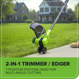 24V 13" Cordless Battery String Trimmer/Edger w/ 20PC Blades (Tool Only)