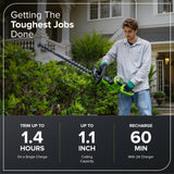 40V 26" Cordless Battery Hedge Trimmer w/ 2.0Ah Battery and Charger