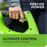 OPEN BOX 24V Cordless 330 CFM Axial Blower w/ 2.0Ah Battery & Charger