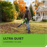 40V 730 CFM Cordless Battery Leaf Blower w/ 5.0Ah Battery & 5A Charger