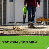 40V 13" Gen 2 String Trimmer & 350 CFM Cordless Battery Leaf Blower Combo Kit w/ (3).065" Spools,(1)2.0 Ah Battery & Charger