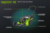 82V 21" Brushless Self-Propelled Mower w/ 8.0Ah Battery and Dual Port Charger