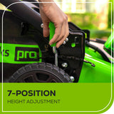 RENEWED 80V 21" Cordless Battery 4-in-1 Self-Propelled Lawn Mower w/ Exra Blade, 4.0Ah, 2.0Ah Battery & Rapid Charger