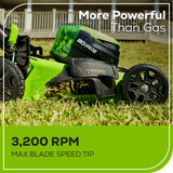RENEWED 80V 21" Cordless Battery 4-in-1 Self-Propelled Lawn Mower w/ Exra Blade, 4.0Ah, 2.0Ah Battery & Rapid Charger
