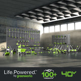 40V 17" Cordless Battery Brushless Push Lawn Mower w/ 4.0Ah Battery & Charger