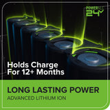 48V (24V x 2) 14" Cordless Battery Brushless Push Lawn Mower w/ (2) 4.0Ah Battery & 2A Dual-port Charger