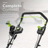 80V 22" Cordless Battery Single-Stage Snow Blower w/ (1)4.0Ah Battery, (1)2.0Ah Battery & 8A Dual-Port Charger