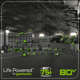 80V 12" Cordless Battery LED Snow Shovel w/ 4.0Ah Battery & 6A Charger