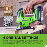 24V Cordless Battery Gen 2 Jig Saw  (Tool Only)