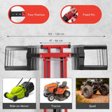 500 LBS Hydraulic Lawn Mower Lift Jack for Riding Tractors, Adjustable Heavy Duty Zero Turn Riding Mower Lift for Maintenance