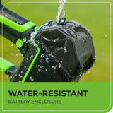 OPEN BOX 24V 600 PSI 0.8 GPM Cold Water Cordless Power Cleaner w/ 4.0 Ah USB Battery & Charger