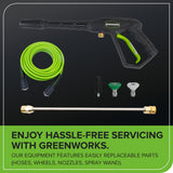 2100 PSI 1.2 GPM Portable Cold Water Electric Pressure Washer