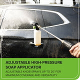 2100 PSI 1.2 GPM Portable Cold Water Electric Pressure Washer