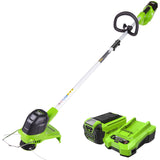 40V 12" Cordless Battery String Trimmer, 550 CFM Blower & 24" Hedge Trimmer Combo Kit w/ 2.0 Ah Battery & Charger