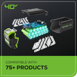 OPEN BOX 40V 16" Cordless Battery Brushless Push Lawn Mower w/ 4.0Ah Battery & Charger