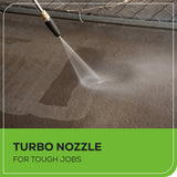 OPEN BOX 3000 PSI 2.0 GPM Cold Water Electric Pressure Washer Combo Kit w/ Short Gun, Mitts and 15" Surface Cleaner