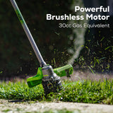 80V 17" Brushless String Trimmer w/ 2.0Ah Battery & Charger