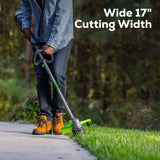 80V 17" Brushless String Trimmer w/ 2.0Ah Battery & Charger