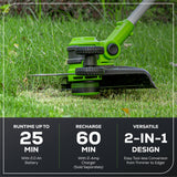 40V 13" Gen 2 String Trimmer & 350 CFM Cordless Battery Leaf Blower Combo Kit w/ (3).065" Spools,(1)2.0 Ah Battery & Charger
