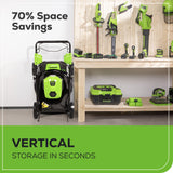 OPEN BOX 40V 21" Cordless Battery Self-Propelled Lawn Mower 3PC Combo Kit w/ (1) 5.0Ah Battery, (1) 2.0Ah Battery & (2) Chargers