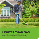 40V 17" Cordless Battery String Trimmer w/ 5.0Ah Battery and 5A Charger