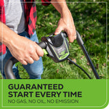 48V (24V x 2) 20" Cordless Battery Push Mower 3pc Combo Kit w/ (2) 4.0Ah Batteries & Dual Port Chargers