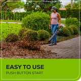 60V 17" Cordless Battery Push Lawn Mower 3PC Combo Kit w/ 4.0Ah Battery & Charger