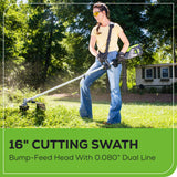 80V 21" Cordless Battery Brushless Self-Propelled Mower 3pc Combo Kit w/ 4.0Ah Battery & Rapid Charger