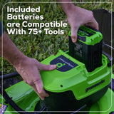 OPEN BOX 60V 21" Cordless Battery Dual Blade Self-Propelled Mower w/ (1) 8Ah battery and 6A Charger