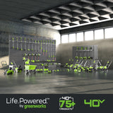 40V 17" Cordless Battery String Trimmer w/ 5.0Ah Battery and 5A Charger