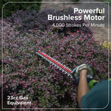 60V 26" Cordless Battery Hedge Trimmer 4000 SPM w/ 2Ah Battery and 3A Charger