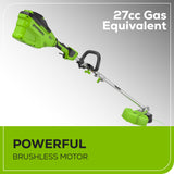 60V 16" Cordless Battery String Trimmer(Attachment Capable) w/ 4Ah Battery and 3A Charger