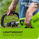 60V 8" Cordless Battery Edger w/ 2.5 Ah Battery and 3A Charger