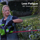 60V 26" Cordless Battery Hedge Trimmer 4000 SPM w/ 2Ah Battery and 3A Charger