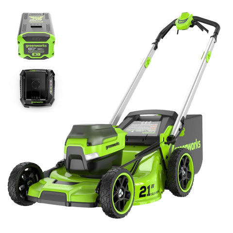 OPEN BOX 60V 21" Cordless Battery Dual Blade Self-Propelled Mower w/ (1) 8Ah battery and 6A Charger