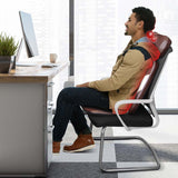 Neck & Back Massager Chair Pad with Adjustable Pillow & 3 Speeds, Rolling Shiatsu Massage Seat Cushion for Car Office Home