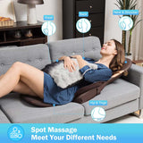 Electric Massage Chair Cushion Shiatsu Full Back Massager Neck Massage Pad with Heat, Car Seat Massager for Home Office