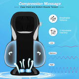 Electric Massage Chair Cushion Shiatsu Full Back Massager Neck Massage Pad with Heat, Car Seat Massager for Home Office