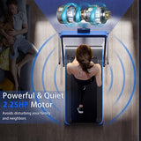 2.5HP 2-in-1 Folding Under Desk Treadmill with Speaker APP Remote Control, Portable Walking Jogging Machine for Home Gym Office