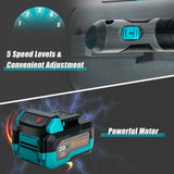 20V Cordless Leaf Blower with Battery & Charger, 5-Speed Electric Blower for Lawn Care, Battery Powered Leaf Blower Lightweight