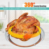 0.9Cu.ft Retro Countertop Microwave Oven 900W with Defrost & Auto Cooking Function, Glass Turntable