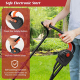 10 AMP 13" Electric Push Lawn Mower 2-in-1 Walk-Behind Lawnmower with Collection Box, 3 Adjustable Height Position
